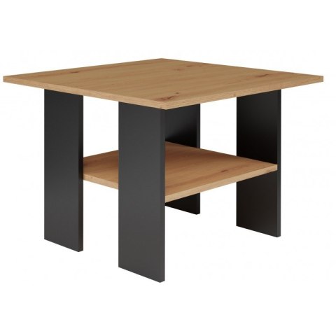 TOP E SHOP Stolik MODERNA 60x60xH45 dąb artisan/czarny