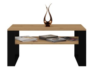 TOP E SHOP Stolik ława MODERN 1P 90x58xH50 artisan/czerń