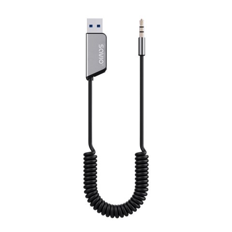 SAVIO SAVIO TRANSMITER AUX, USB, BLUETOOTH 5.3, FUNKCJA ZESTAWU GŁOŚNOMÓWIĄCEGO, TR-16