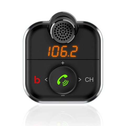 SAVIO SAVIO TRANSMITER FM SAMOCHODOWY Z FUNKCJĄ BLUETOOTH 5.0 QUICK CHARGE 3.0 ORAZ POWER DELIVERY, WYŚWIETLACZ LED, FUNKCJ BASS BO