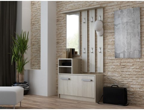 TOP E SHOP GARDEROBA-SZAFKA, LUSTRO, WIESZAK / SONOMA GS1