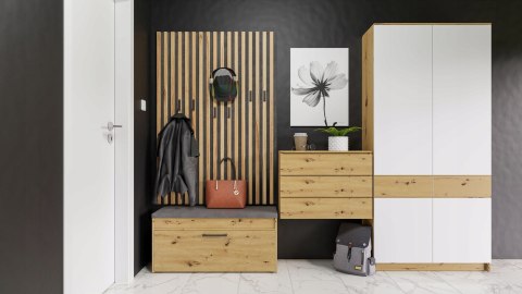 TOP E SHOP Szafka na buty ze schowkiem PARMA 100x35xH49 artisan