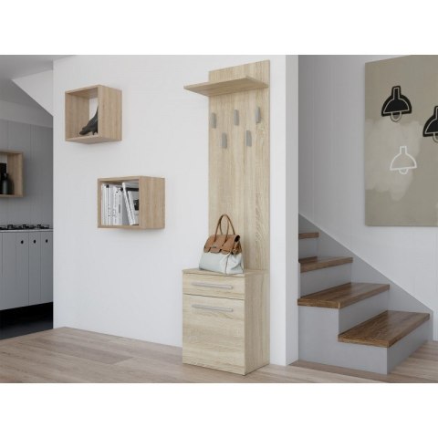 TOP E SHOP WIESZAK SZAFKA NA BUTY DUO DĄB SONOMA