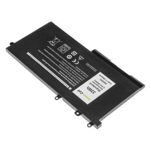 Green Cell GREEN CELL BATERIA DE146V2 3DDDG 93FTF DELL LATITUDE 5280 5290 5480 5490 5495 5580 5590 2900MAH 11.4V