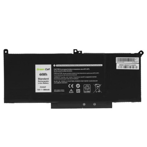 Green Cell GREEN CELL BATERIA DE148 F3YGT DO DELL LATITUDE 7280 7290 7380 7390 7480 7490 5800MAH 7.6V