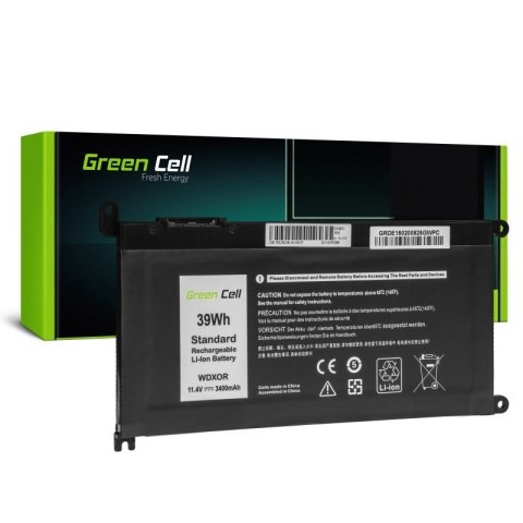 Green Cell GREEN CELL BATERIA DE150 WDX0R WDXOR DO DELL INSPIRON 13 5378 5379 14 5482 15 5568 5578 5579 7560 7570 17 5770 3400MAH 11.4V