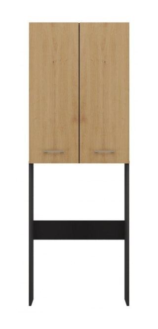 TOP E SHOP Szafka łazienkowa POLA DD 64x30xH180 antracyt/artisan