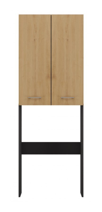 TOP E SHOP Szafka łazienkowa POLA DD 64x30xH180 antracyt/artisan