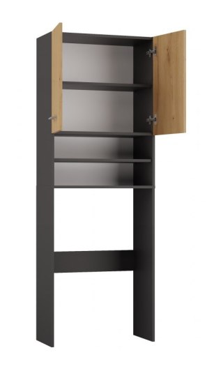 TOP E SHOP Szafka na pralkę POLA DK 64x30xH180 antracyt/artisan