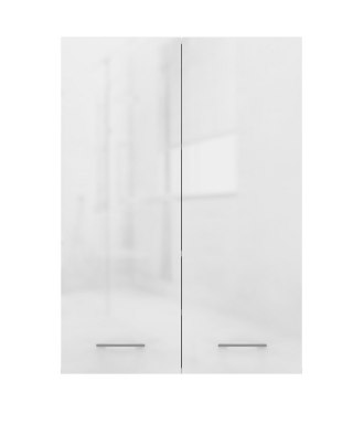 TOP E SHOP Szafka nad pralkę POLA MINI DD 64x30xH90 biel połysk