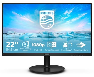 Philips Monitor Philips 221V8A/00 (21,5"; VA; FullHD 1920x1080; HDMI, VGA; kolor czarny)