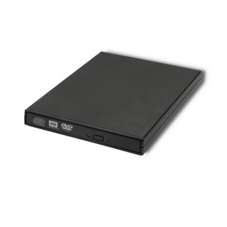 Qoltec QOLTEC NAGRYWARKA DVD-RW ZEWNĘTRZNA | USB 2.0 | CZARNA