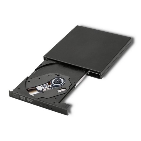 Qoltec QOLTEC NAGRYWARKA DVD-RW ZEWNĘTRZNA | USB 2.0 | CZARNA