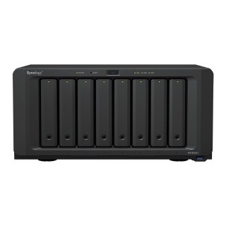 Synology NAS Synology DS1823xs+; Tower; 8x (3.5" SATA HDD/2.5" SATA SSD); AMD Ryzen V1780B, 8 GB DDR4 ECC SODIMM (max. 32GB), 2x 1GbE RJ-