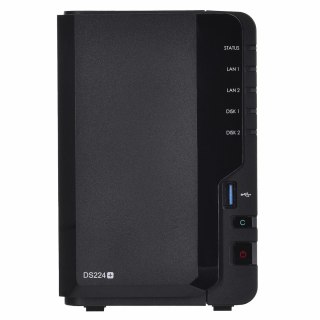 Synology NAS Synology DS224+; Tower; 2x (3.5" SATA HDD); Intel Celeron J4125;,2GB DDR4 (max. 6GB), 2x 1GbE RJ-45