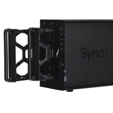 Synology NAS Synology DS224+; Tower; 2x (3.5" SATA HDD); Intel Celeron J4125;,2GB DDR4 (max. 6GB), 2x 1GbE RJ-45