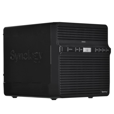 Synology NAS Synology DS423; Tower; 4x (3.5" SATA HDD); Realtek RTD1619B;,2GB DDR4, 2x 1GbE RJ-45