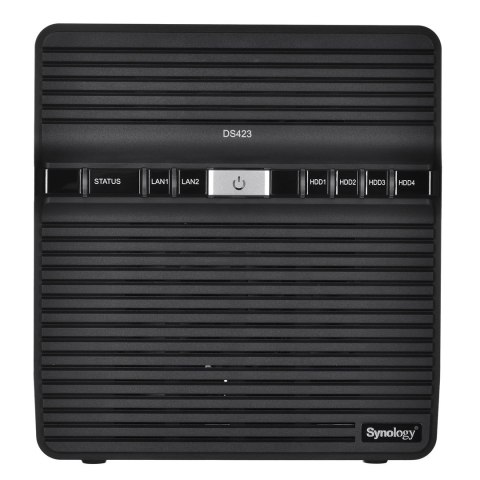 Synology NAS Synology DS423; Tower; 4x (3.5" SATA HDD); Realtek RTD1619B;,2GB DDR4, 2x 1GbE RJ-45