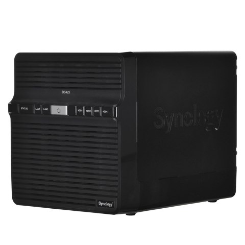 Synology NAS Synology DS423; Tower; 4x (3.5" SATA HDD); Realtek RTD1619B;,2GB DDR4, 2x 1GbE RJ-45