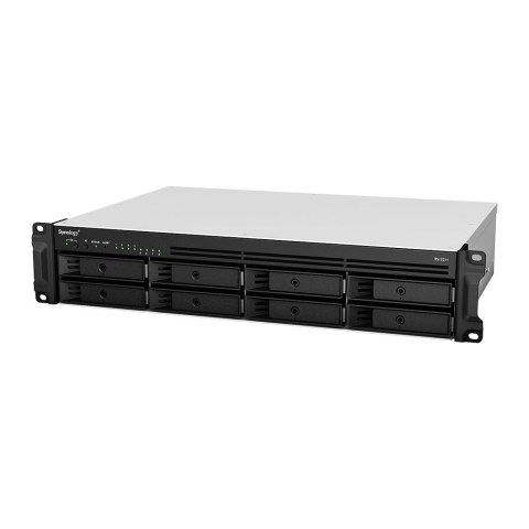 Synology NAS Synology RS1221+, 2U RACK, 8x (3.5" SATA HDD/2.5" SATA HDD), AMD Ryzen V1500B, 4 GB DDR4 ECC SODIMM, 4x 1GbE RJ-45