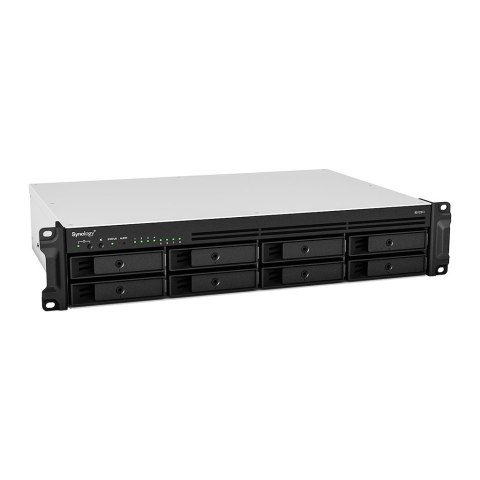 Synology NAS Synology RS1221+, 2U RACK, 8x (3.5" SATA HDD/2.5" SATA HDD), AMD Ryzen V1500B, 4 GB DDR4 ECC SODIMM, 4x 1GbE RJ-45