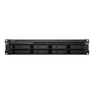 Synology NAS Synology RS1221RP+; 2U RACK; 8x (3.5" SATA HDD/2.5" SATA HDD); AMD Ryzen V1500B; 4 GB DDR4 ECC SODIMM, 4x 1GbE RJ-45