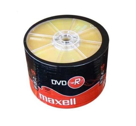 Maxell MAXELL DVD-R 4,7GB 50 szt  w opakowaniu SHRINK. Prędkość zapisu 16X, 120 min. Przeznaczenie nagrywanie Multimediów.