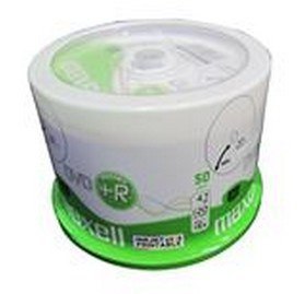 Maxell MAXELL Płyta DVD+R 4,7GB, 50 szt. w opakowaniu cake (szpindel). Prędkość zapisu 16X, 120 min. Płyty do nadruku atramentowego. Pr
