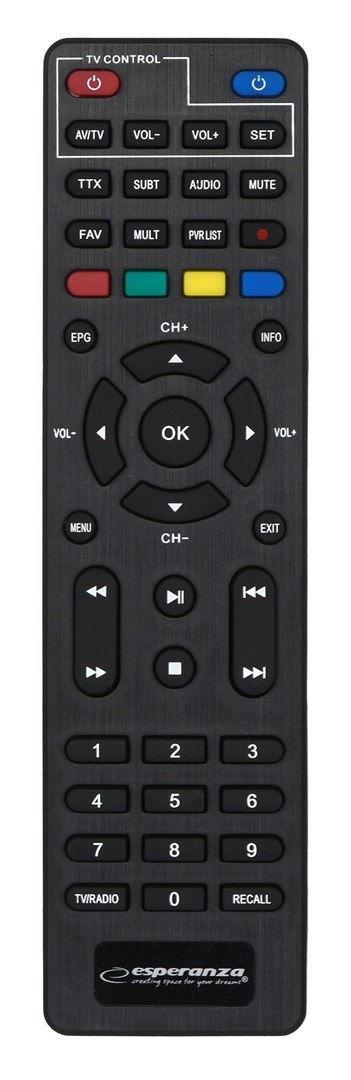 Esperanza ESPERANZA TUNER DVB-T2 H.265/HEVC EV106P