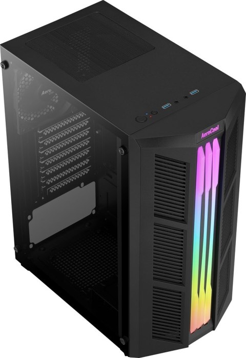 Aerocool OBUDOWA AEROCOOL PGS PRIME-G-BK-v1 RGB czarna