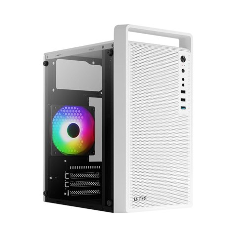 Aerocool Obudowa AEROCOOL PGS CS-109-G-BK-v1 FRGB biała