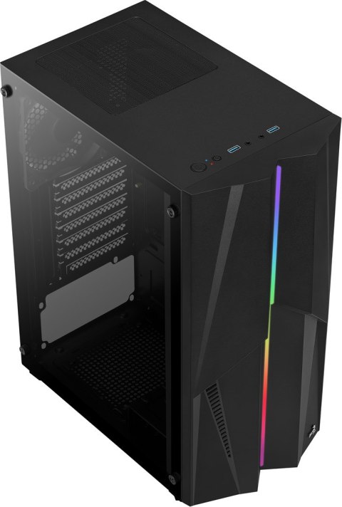 Aerocool Obudowa AEROCOOL PGS MECHA-G-BK-v1 RGB czarna