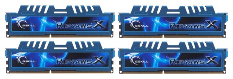 G.SKILL Zestaw pamięci G.SKILL RipjawsX F3-1600C9Q-32GXM (DDR3 DIMM; 4 x 8 GB; 1333 MHz; CL9)