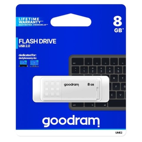 GoodRam Pendrive GoodRam UME2 UME2-0080W0R11 (8GB; USB 2.0; kolor biały)