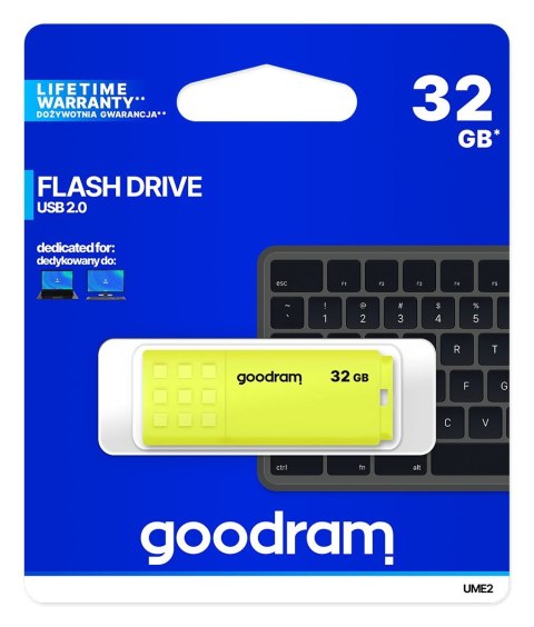 GoodRam Pendrive GoodRam UME2 UME2-0320Y0R11 (32GB; USB 2.0; kolor żółty)