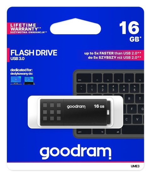 GoodRam Pendrive GoodRam UME3 UME3-0160K0R11 (16GB; USB 3.0; kolor czarny)