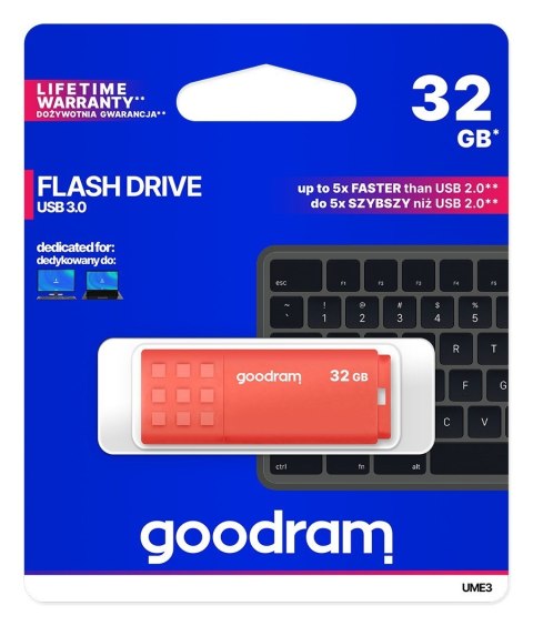 GoodRam Pendrive GoodRam UME3 UME3-0320O0R11 (32GB; USB 3.0; kolor pomarańczowy)