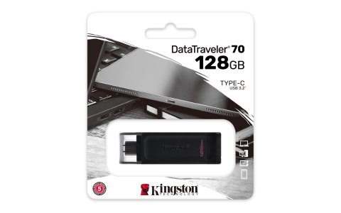 Kingston KINGSTON FLASH 128GB USB-C 3.2 Gen1 DataTraveler 70