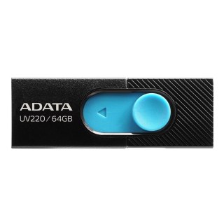 ADATA Pendrive ADATA UV220 AUV220-64G-RBKBL (64GB; USB 2.0; kolor czarny)