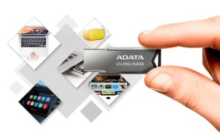 ADATA Pendrive ADATA UV250 AUV250-32G-RBK (32GB; USB 2.0; kolor srebrny)