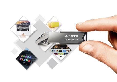ADATA Pendrive ADATA UV250 AUV250-32G-RBK (32GB; USB 2.0; kolor srebrny)