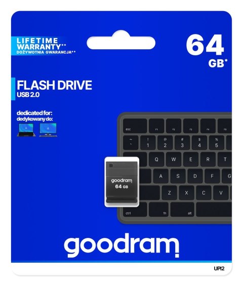 GoodRam GOODRAM FLASHDRIVE PICCOLO 64GB UPI2 BLACK USB 2.0