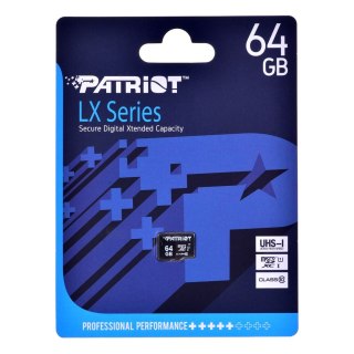 Patriot Memory Patriot LX Series microSDHC 64GB Class 10 UHS-I