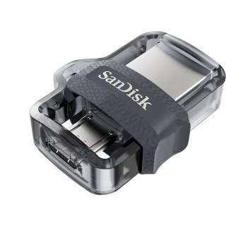 SanDisk Pendrive SanDisk Ultra Dual Drive M3.0 SDDD3-032G-G46 (32GB; microUSB, USB 3.0; kolor szary)