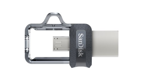 SanDisk Pendrive SanDisk Ultra Dual Drive M3.0 SDDD3-032G-G46 (32GB; microUSB, USB 3.0; kolor szary)