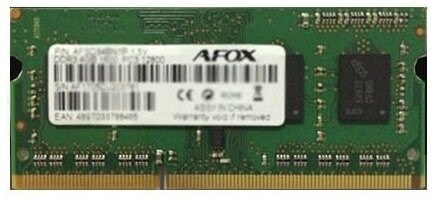 AFOX AFOX SO-DIMM DDR3 8G 1600MHZ LV 1,35V AFSD38BK1L