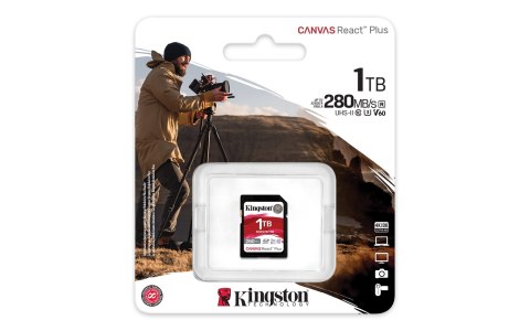 Kingston KINGSTON microSDXC Canvas 1TB React Plus UHS-II 280R/150W U3 V60 for Full HD/4K