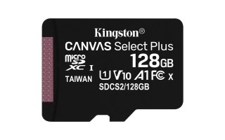 Kingston Karta pamięci Kingston Canvas Select Plus SDCS2/128GBSP (128GB; Class 10, Class A1; Karta pamięci)