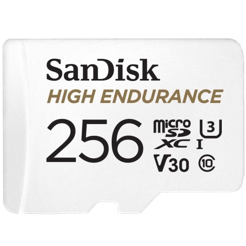SanDisk High Endurance microSDXC 256GB V30 z adapterem (rejestratory i monitoring)
