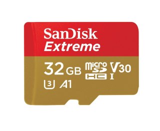 SanDisk Karta pamięci SanDisk Extreme SDSQXAF-032G-GN6AA (32GB; Class U3; Adapter, Karta pamięci)